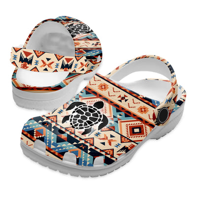 Native Pattern Clog Shoes For Adult and Kid 99104 New