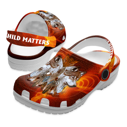 Native Pattern Clog Shoes For Adult and Kid 89245 New