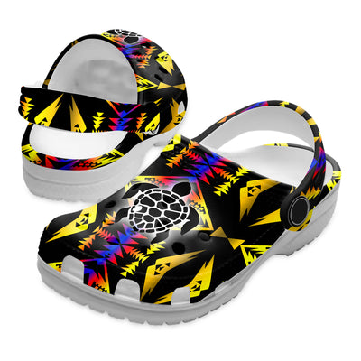 Native Pattern Clog Shoes For Adult and Kid 89199 New