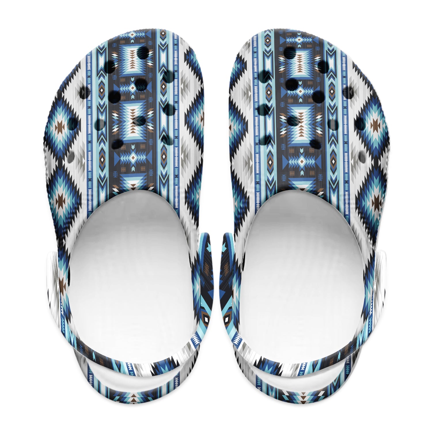 Native Pattern Clog Shoes For Adult and Kid 89229 New