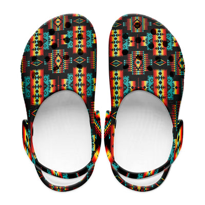 Native Pattern Clog Shoes For Adult and Kid 99128 New