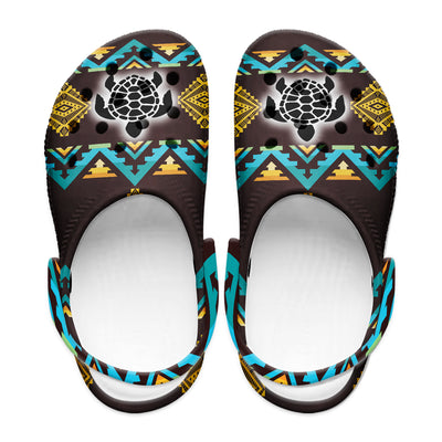 Native Pattern Clog Shoes For Adult and Kid 99105 New