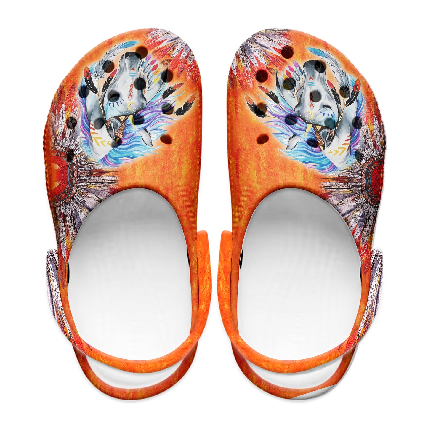 Native Pattern Clog Shoes For Adult and Kid 89224 New