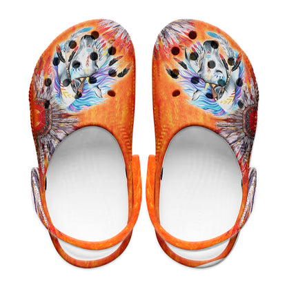 Native Pattern Clog Shoes For Adult and Kid 89224 New