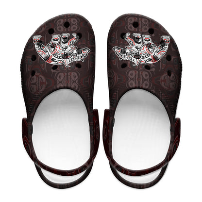 Native Pattern Clog Shoes For Adult and Kid 89231 New