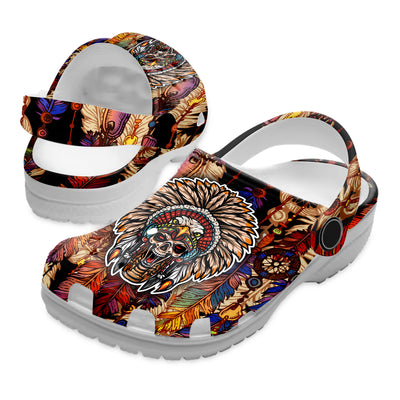 Native Pattern Clog Shoes For Adult and Kid 99115 New