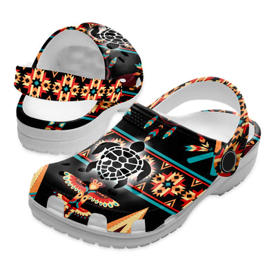 Native Pattern Clog Shoes For Adult and Kid 89203 New