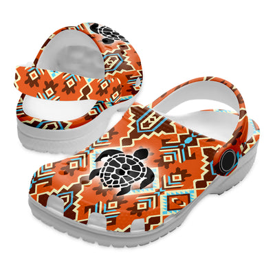 Native Pattern Clog Shoes For Adult and Kid 99103 New