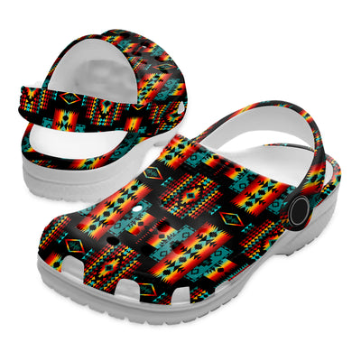 Native Pattern Clog Shoes For Adult and Kid 89230 New