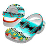 Native Pattern Clog Shoes For Adult and Kid 89190 New