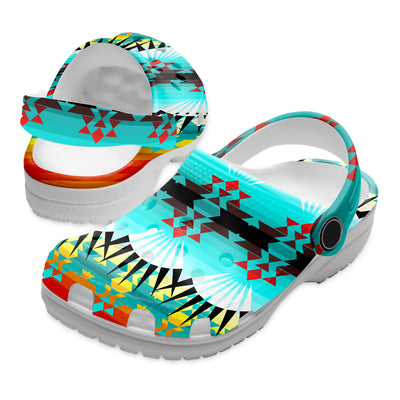 Native Pattern Clog Shoes For Adult and Kid 99089 New