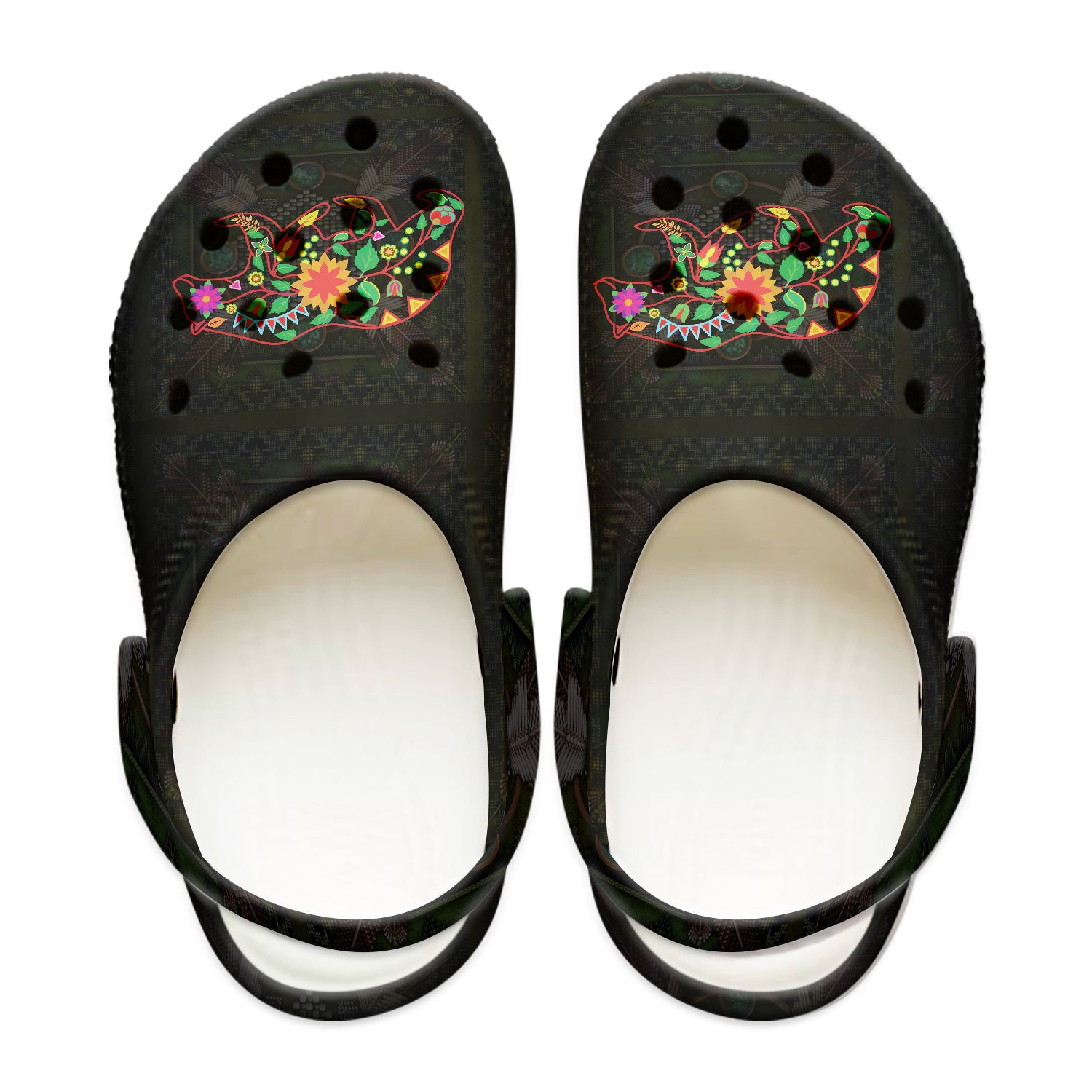 Native Pattern Clog Shoes For Adult and Kid 89196 New