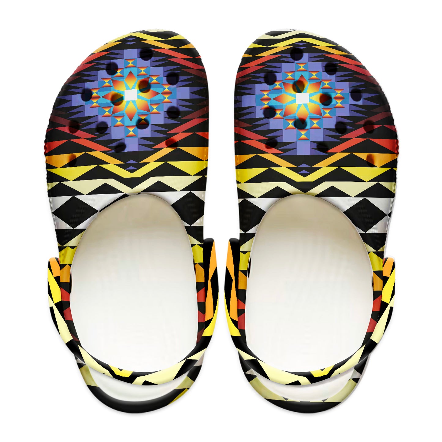 Native Pattern Clog Shoes For Adult and Kid 89193 New