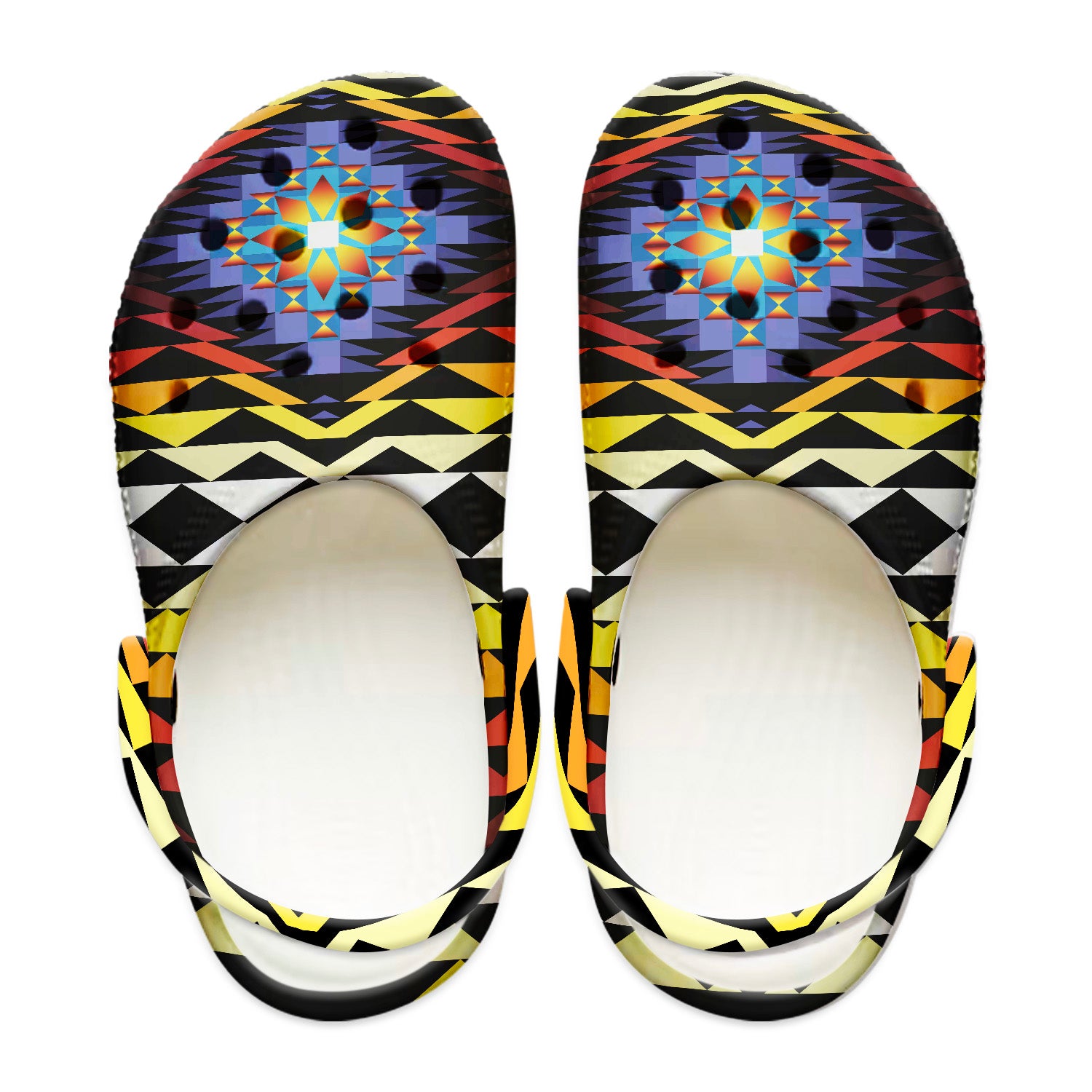 Native Pattern Clog Shoes For Adult and Kid 89193 New