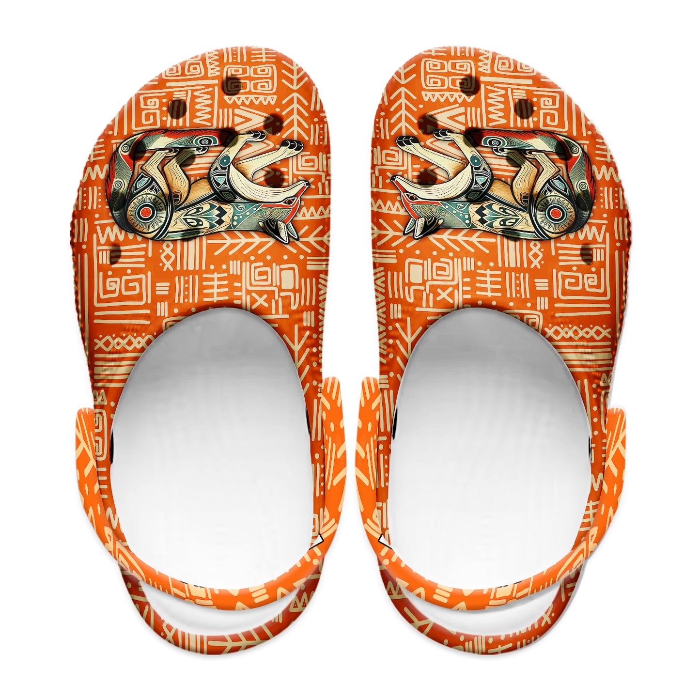 Native Pattern Clog Shoes For Adult and Kid 89244 New