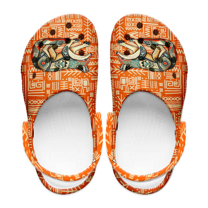 Native Pattern Clog Shoes For Adult and Kid 89244 New