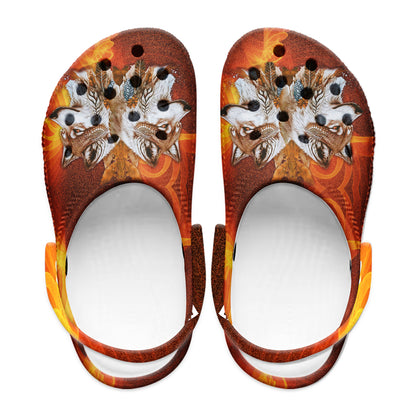 Native Pattern Clog Shoes For Adult and Kid 89245 New