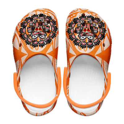 Native Pattern Clog Shoes For Adult and Kid 99139 New
