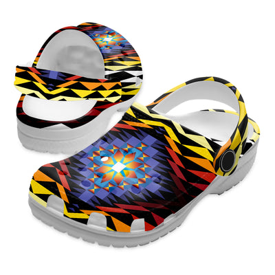 Native Pattern Clog Shoes For Adult and Kid 99092 New