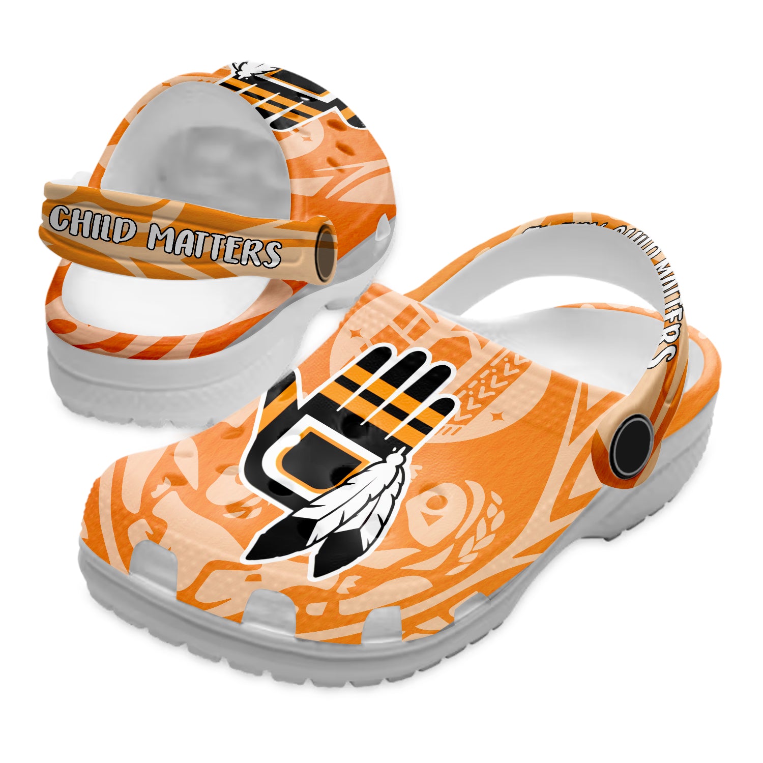 Native Pattern Clog Shoes For Adult and Kid 89248 New