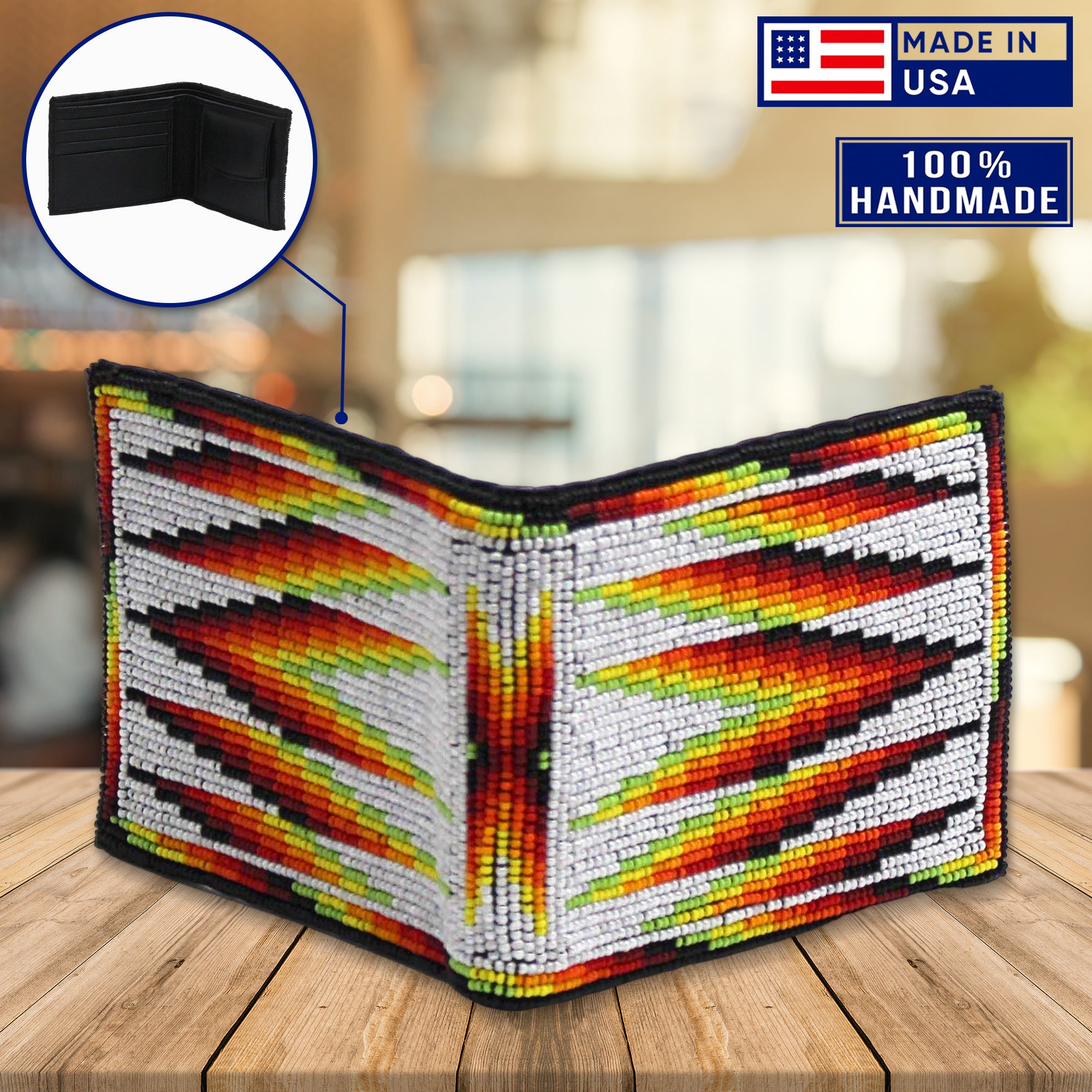 SALE 50% OFF - Handmade Beaded Native American style genuine leather M ...