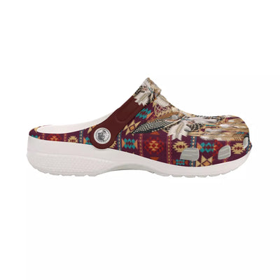 Native Pattern Clog Shoes For Adult and Kid 89187 New