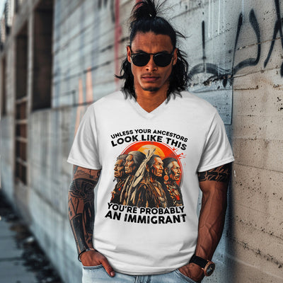 UNLESS YOUR ANCESTORS LOOK LIKE  THIS YOU'RE PROBABLY AN IMMIGRANT