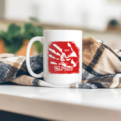 MMIW - No More Stolen Sisters Red Hand Ceramic Coffee Mug 140