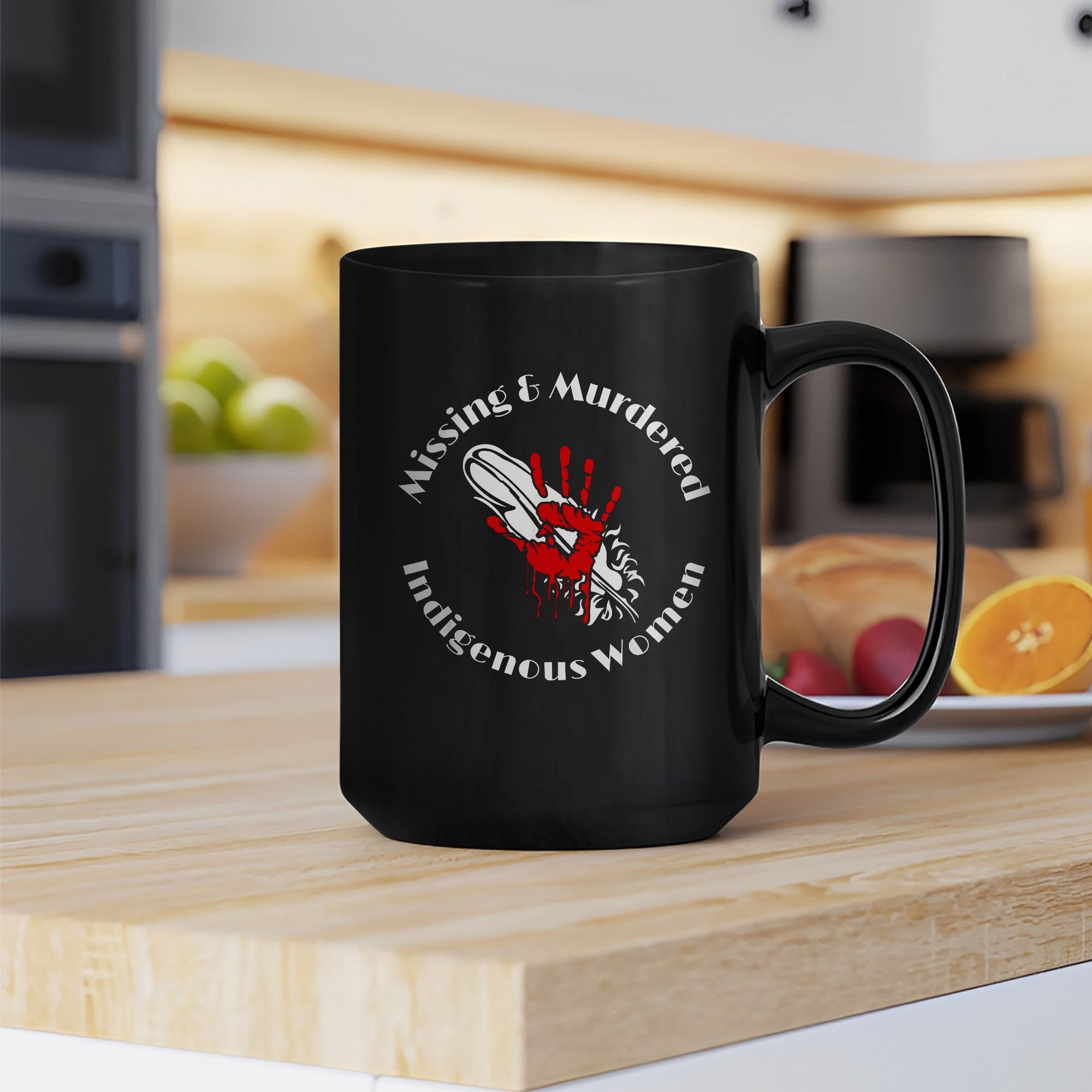 MMIW - Red Hand Ceramic Coffee Mug 227
