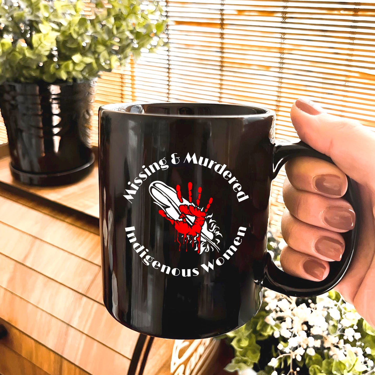 MMIW - Red Hand Ceramic Coffee Mug 227