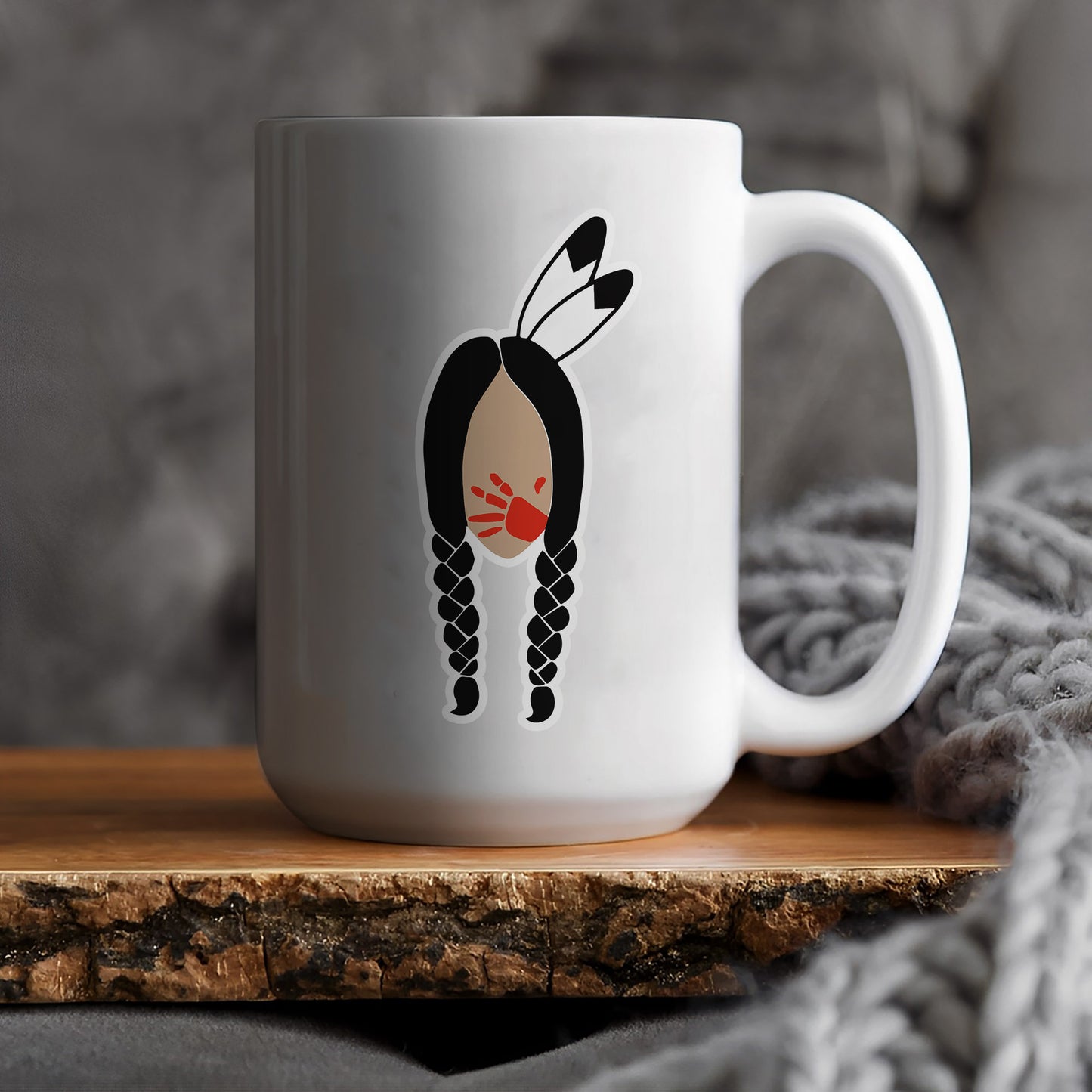 MMIW - No More Stolen Sister Red Hand Coffee Mug 232