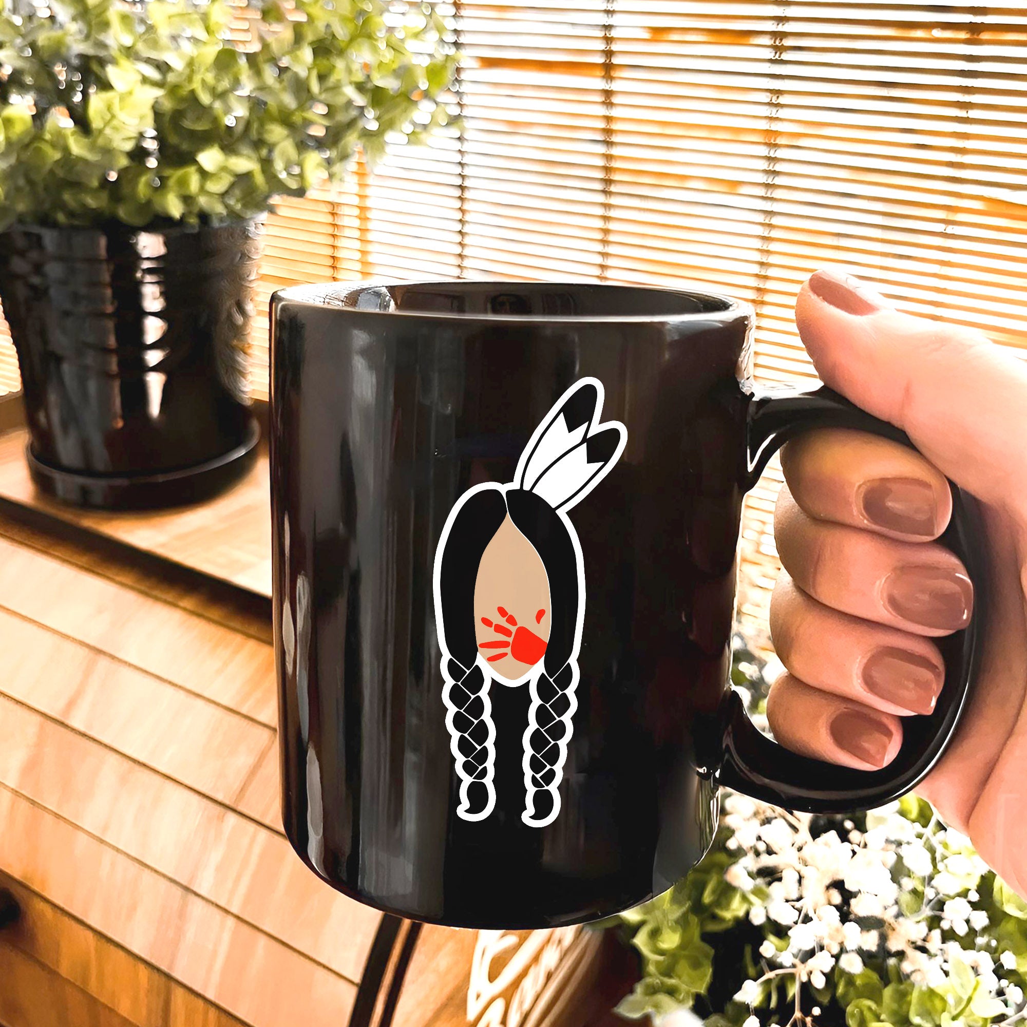 MMIW - No More Stolen Sister Red Hand Coffee Mug 232