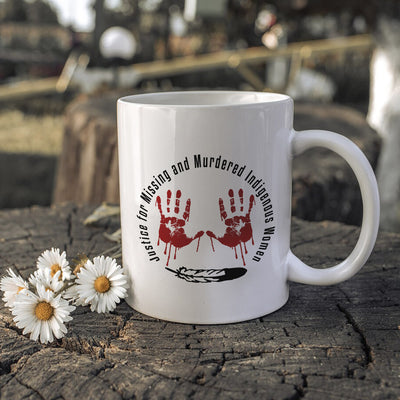 MMIW - Justice For MMIW Red Hands Coffee Mug 234