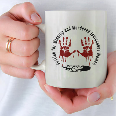 MMIW - Justice For MMIW Red Hands Coffee Mug 234