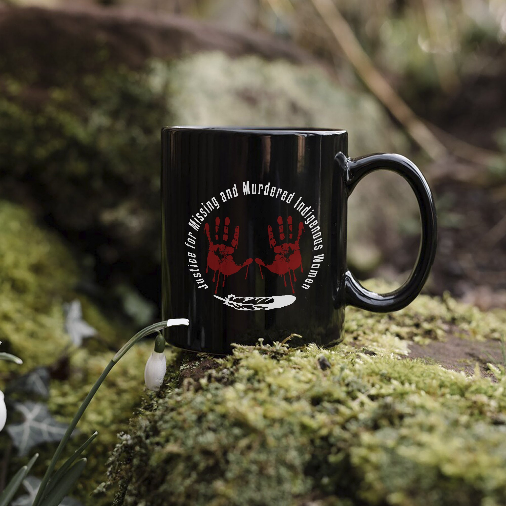 MMIW - Justice For MMIW Red Hands Coffee Mug 234