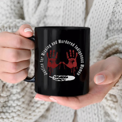 MMIW - Justice For MMIW Red Hands Coffee Mug 234