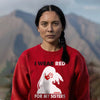 MMIW I Wear Red For My Sister, No More Stolen Sisters Shirts Red Hand Unisex T-Shirt/Hoodie/Sweatshirt