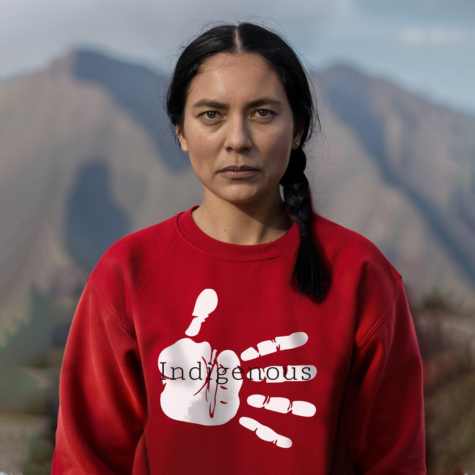 MMIW Indigenous Woman White Hand Unisex T-Shirt/Hoodie/Sweatshirt