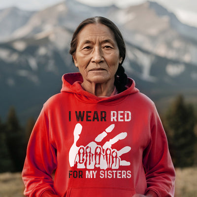 MMIW I Wear Red For My Sister Red Hand Women Together Unisex T-Shirt/Hoodie/Sweatshirt