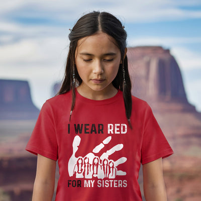 MMIW I Wear Red For My Sister Red Hand Unisex Hoodie/Sweatshirt/T-Shirt