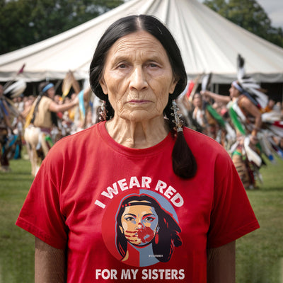 MMIW I Wear Red For My Sisters Red Hand Indigenous Women Unisex T-Shirt/Hoodie/Sweatshirt