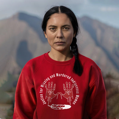 MMIW Awareness Justice For MMIW Red Hands Unisex T-Shirt/Hoodie/Sweatshirt