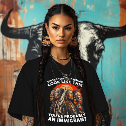 UNLESS YOUR ANCESTORS LOOK LIKE  THIS YOU'RE PROBABLY AN IMMIGRANT