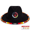 SALE 50% OFF - MMIW Fedora Hatband for Men Women Beaded Brim with Native American Style