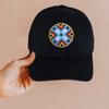 SALE 50% OFF - Four Feather Baseball Cap With Patch Cotton Unisex Native American Style