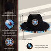 SALE 50% OFF - Four Feather Fedora Hatband for Men Women Beaded Brim with Native American Style