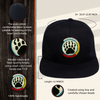 SALE 50% OFF- Bear Paw Handmade Beaded  Snapback With Patch Cotton Cap Unisex Native American Style