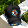 SALE 50% OFF - Blue Turtle Baseball Cap With Patch And Brim Cotton Unisex Native American Style