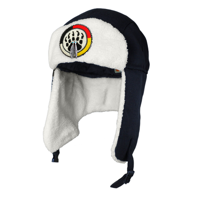 SALE 50% OFF - Paw Bear Four Directions Beaded Winter Trapper Hats for Men Women Cap Native American Style