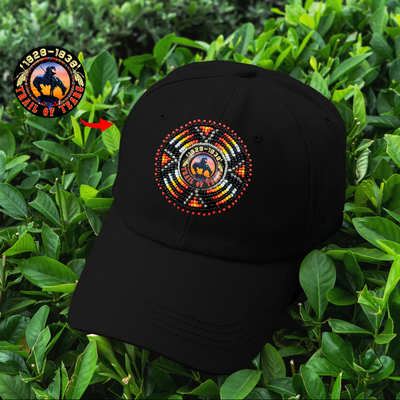 SALE 50% OFF - Trail of Tears Baseball Cap With Patch Cotton Unisex Native American Style